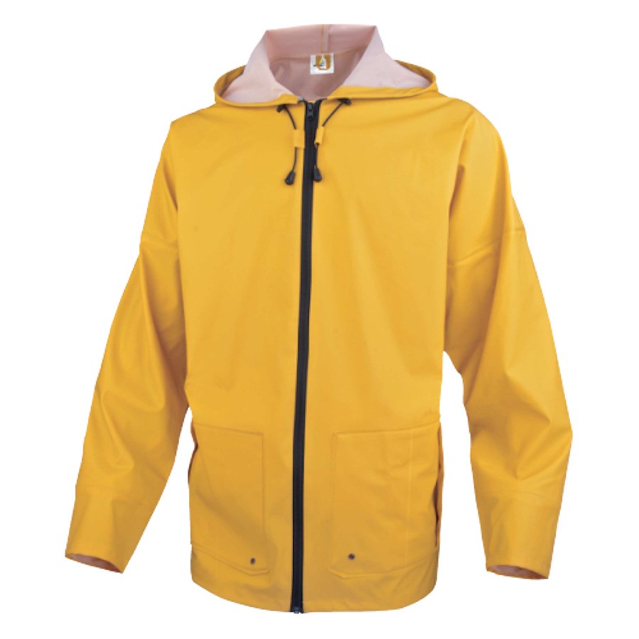 JYRSA Gabardina Larga Impermeable Para La Lluvia Amarillo PVC Talla