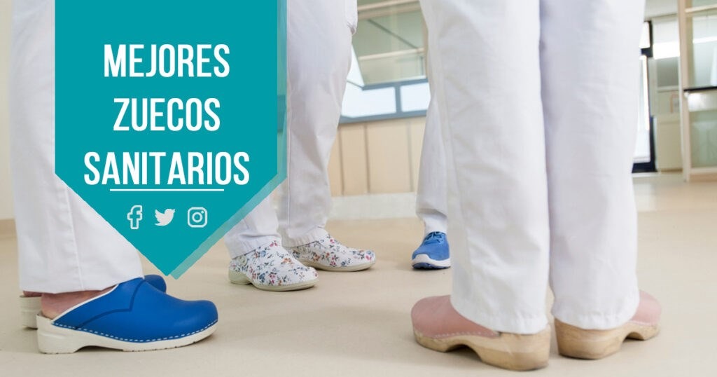 FELIZ CAMINAR Zuecos Sanitarios Mujer Zuecos Enfermera Estampados | Zuecos  Sanitarios Mujer Dibujos | Zuecos Antideslizantes con Correa | Zuecos