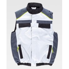 chaleco workteam wf5853 en azulina/gris claro/marino