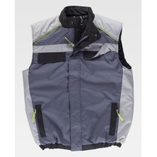 chaleco workteam wf5853 en azulina/gris claro/marino