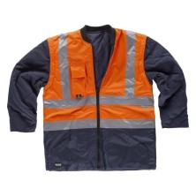 parka workteam c3735 en marino/naranja a.v.