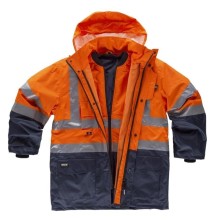 parka workteam c3735 en marino/naranja a.v.
