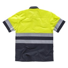 camisa workteam c3811 en marino/amarillo a.v.