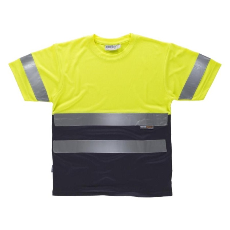 Camiseta combi alta visibilidad workteam c3941