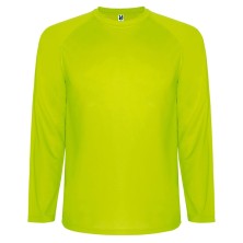 camiseta m/l roly montecarlo 0415 en amarillo fluor
