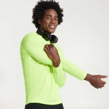 camiseta m/l roly montecarlo 0415 en amarillo fluor