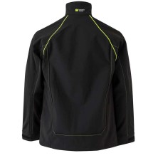 chaqueta softshell velilla 206001 en negro/amarillo fluor