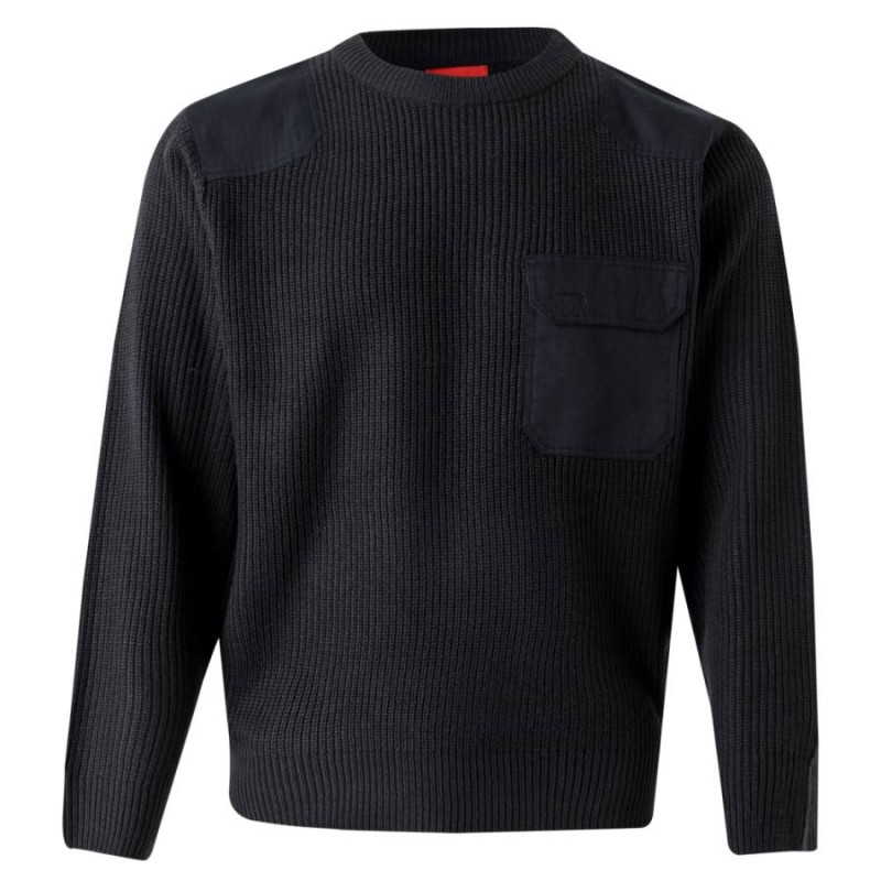 Jersey de punto grueso y refuerzos velilla 100