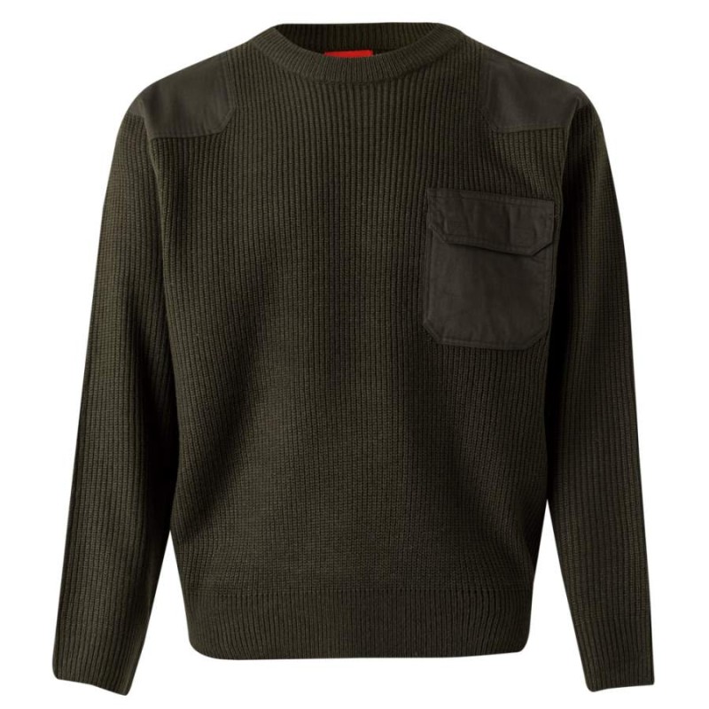Jersey de punto grueso y refuerzos velilla 100
