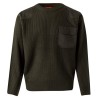 Jersey de punto grueso y refuerzos velilla 100