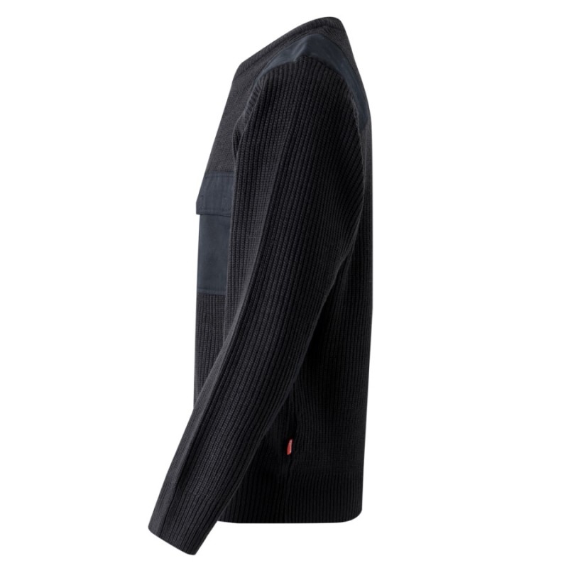 Jersey de punto grueso y refuerzos velilla 100