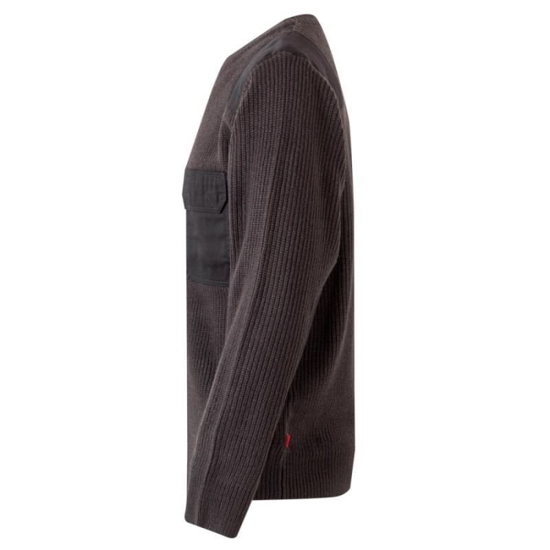 Jersey de punto grueso y refuerzos velilla 100