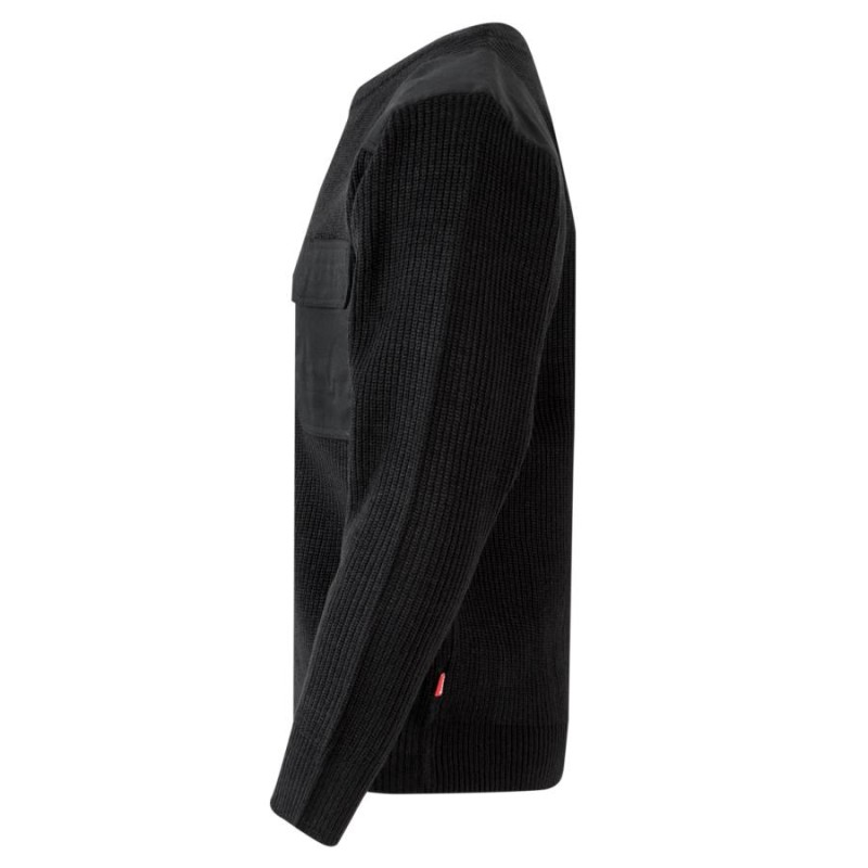 Jersey de punto grueso y refuerzos velilla 100