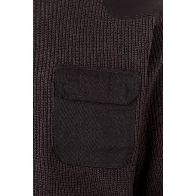 Jersey de punto grueso y refuerzos velilla 100