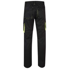 pantalon velilla 103008s en negro/amarillo fluor