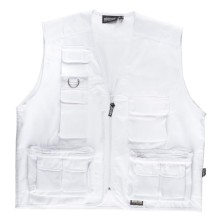 chaleco workteam s3100 en blanco