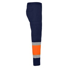 pantalón a.v. roly soan 9301 en marino/naranja fluor