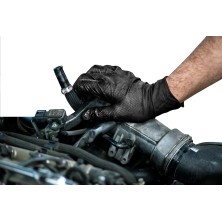 guante rubberex nitrilo gentle grip 8,5gr en negro