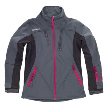 softshell mujer roc neige rn1010002 en gris oscuro/negro