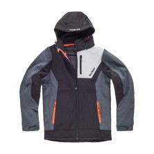 softshell roc neige rn2010001 en negro/gris oscuro/gris claro