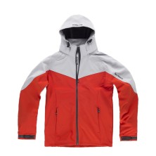 softshell roc neige rn2010003 en rojo/gris claro