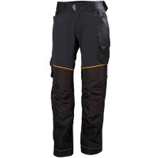 pantalon helly hansen chelsea evolution 77446 en negro/naranja oscuro