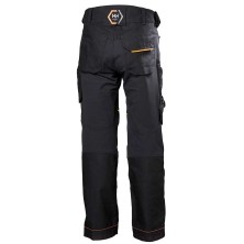 pantalon helly hansen chelsea evolution 77446 en negro/naranja oscuro