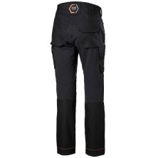 pantalon helly hansen chelsea evolution 77445 en negro/naranja oscuro
