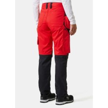 pantalon mujer helly hansen manchester 77527 en rojo alerta/ebano