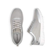 zapatilla suecos alma metalizado en silver