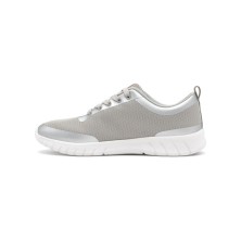zapatilla suecos alma metalizado en silver