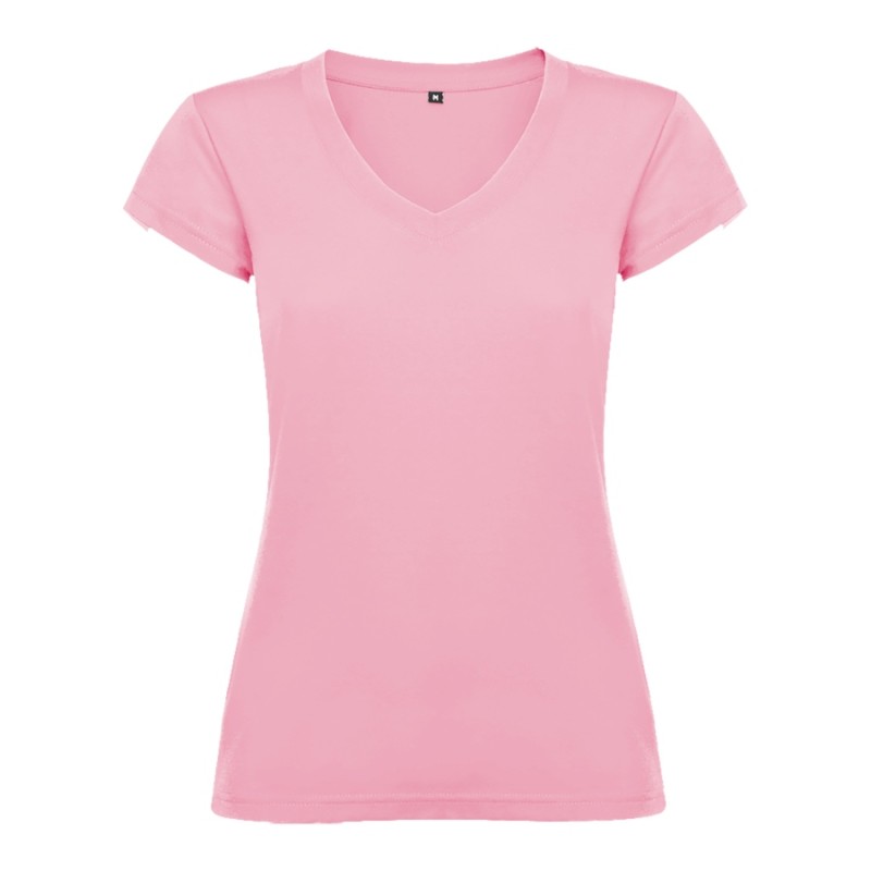 Camiseta mujer cuello pico Victoria - Personaliza camisetas baratas Roly