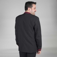 chaqueta garys mao combinada 963000 en negro/burdeos