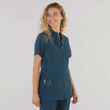 blusa mujer garys yanira 662200 en verde petroleo