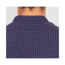 camisa m/l garys fiore 260500 en marino punteado