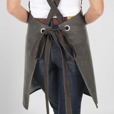 delantal cuero sintetico garys monte 155400 en gris marengo