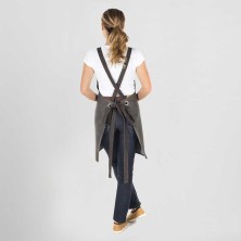 delantal cuero sintetico garys monte 155400 en gris marengo