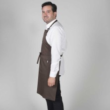 delantal con peto y bolsillo garys 116bc0 en marron