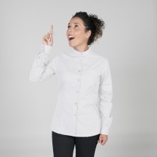 camisa m/l mujer garys 248200 en blanco