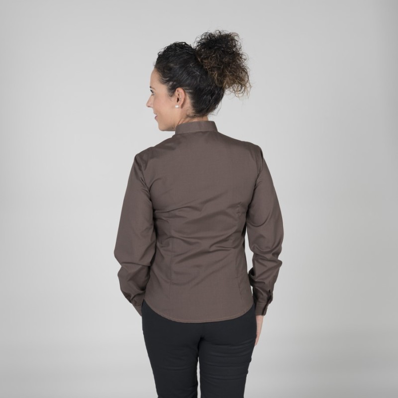 Camisa mujer cuello mao garys 2482