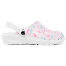 zueco suecos oden print en medical azul 