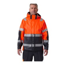 chaqueta impermeable a.v. helly hansen alna 2.0 70295 en naranja/ebano
