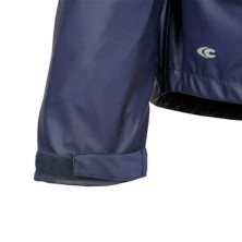 cazadora impermeable cofra balfors v454 en azul marino/lima