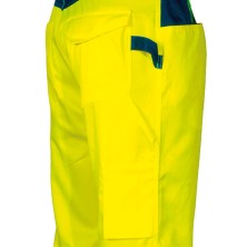 pantalón a.v. cofra upata v555 en amarillo/azul marino