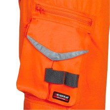 pantalón a.v. cofra blinding v078 en naranja/gris oscuro
