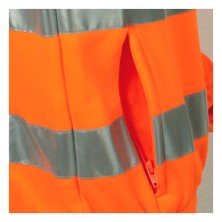 sudadera a.v. cofra route v112 en naranja fluor