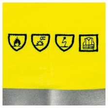 polo a.v. cofra arica v273 en amarillo fluor