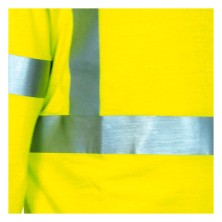 polo a.v. cofra arica v273 en amarillo fluor