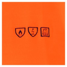 polo a.v. cofra akutan v622 en naranja fluor