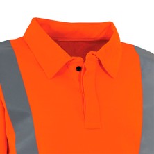 polo a.v. cofra akutan v622 en naranja fluor